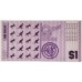 HUTT RIVER PROVINCE . ONE 1 DOLLAR BANKNOTE . ERROR . UPSIDE DOWN SERIALS 
